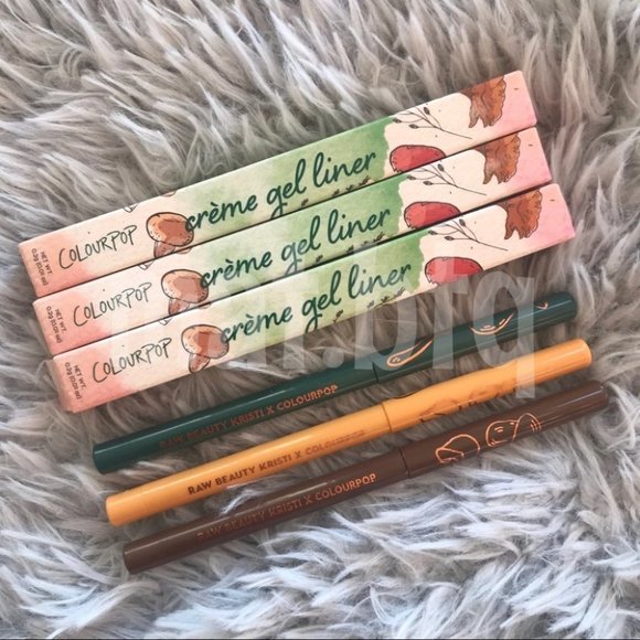 Colourpop Raw Beauty Kristi Creme Gel Liners x3